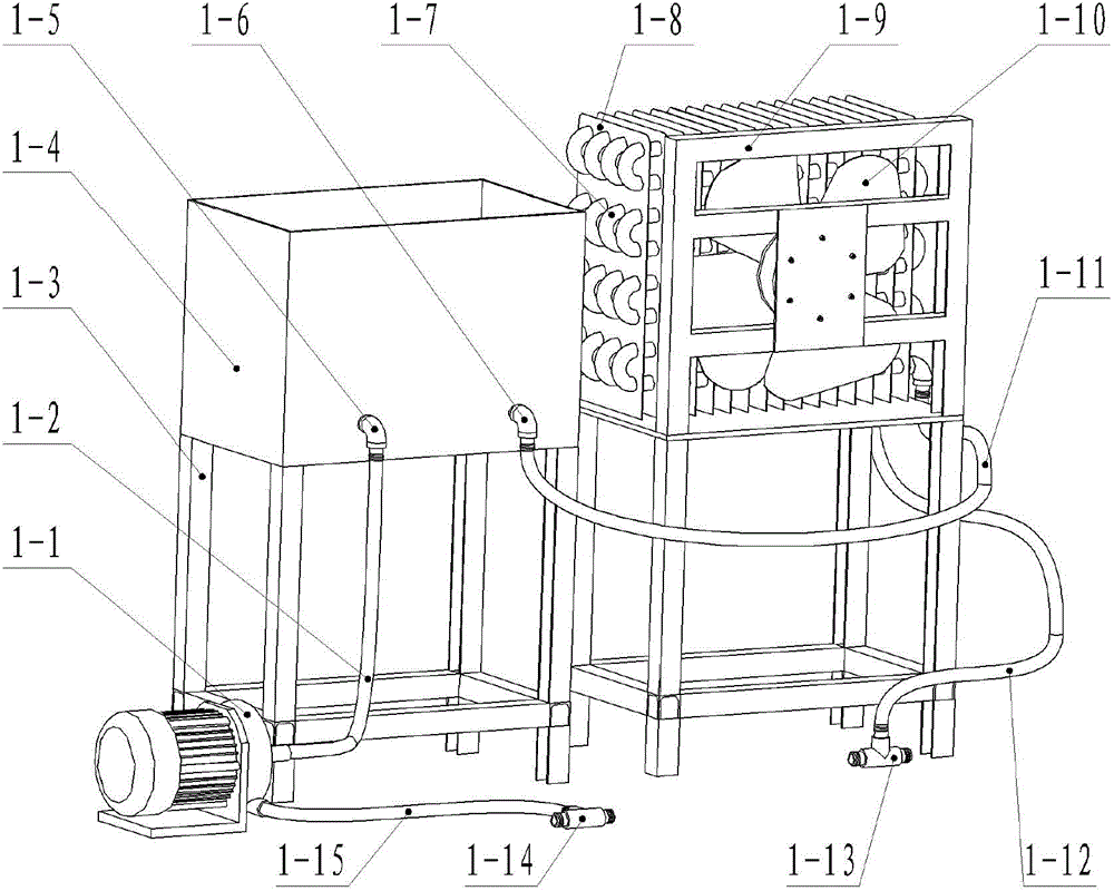 Water-cooled motor test platform and use method