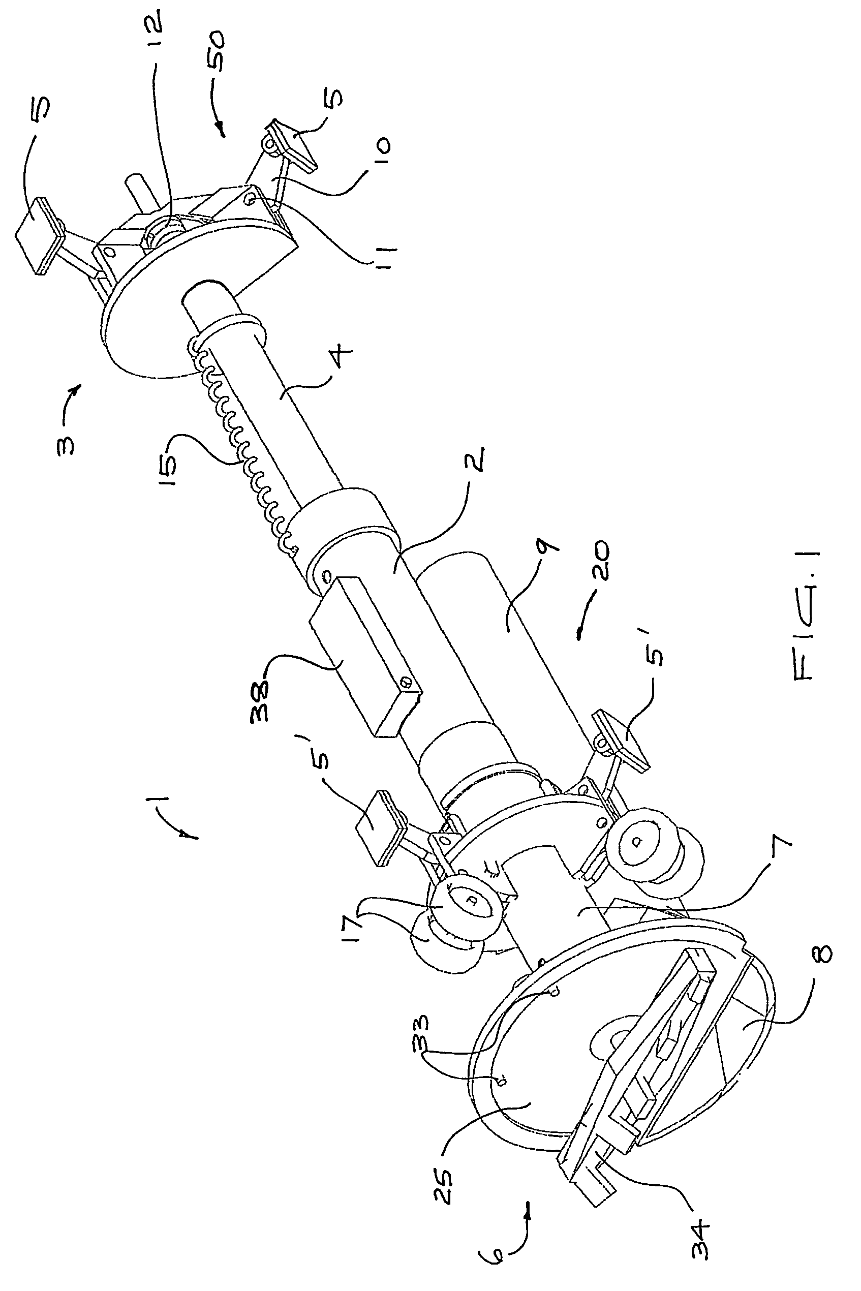 Self-propelled vehicle for use in a conduit