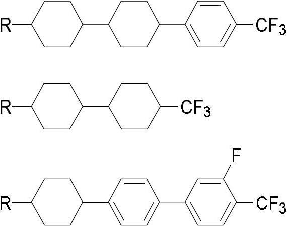 Method for preparing trifluoromethyl-benzene-containing liquid crystals