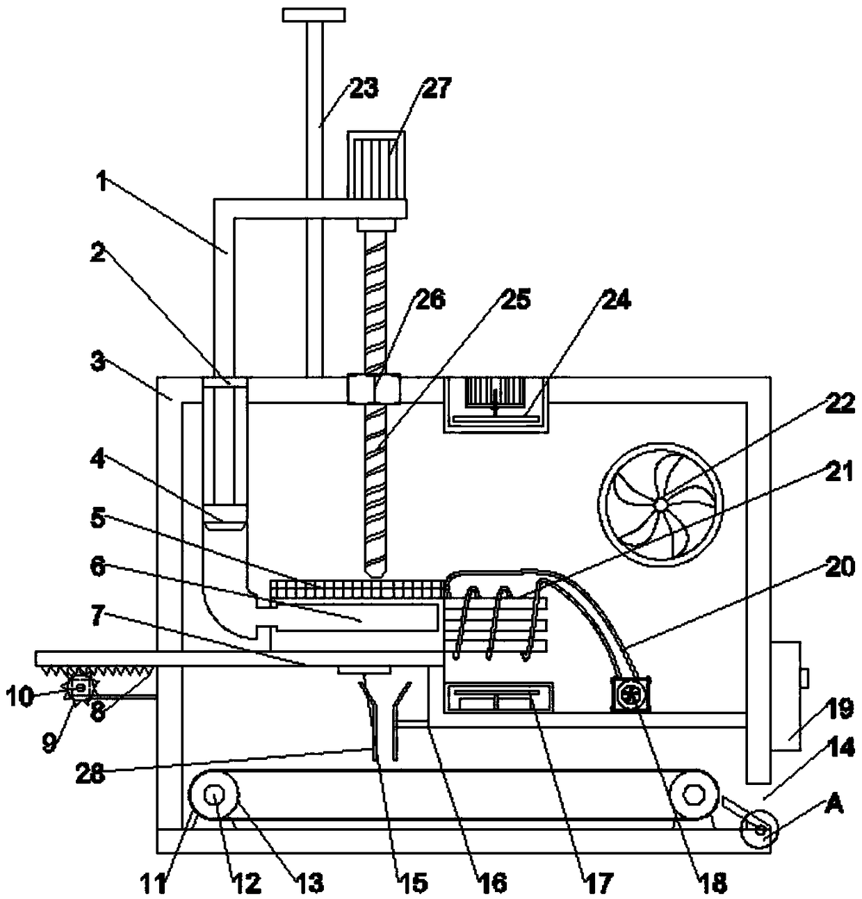 Molding device for processing of plastic shoes