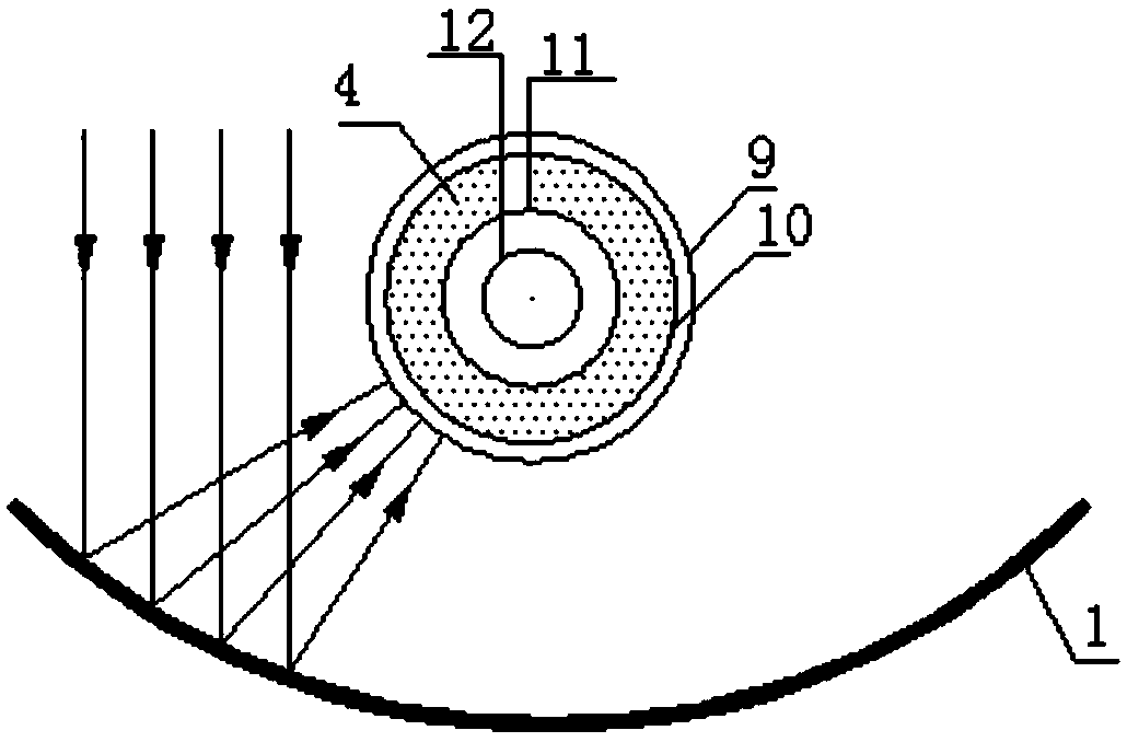 Nanofluid direct absorption solar steam generating device and method