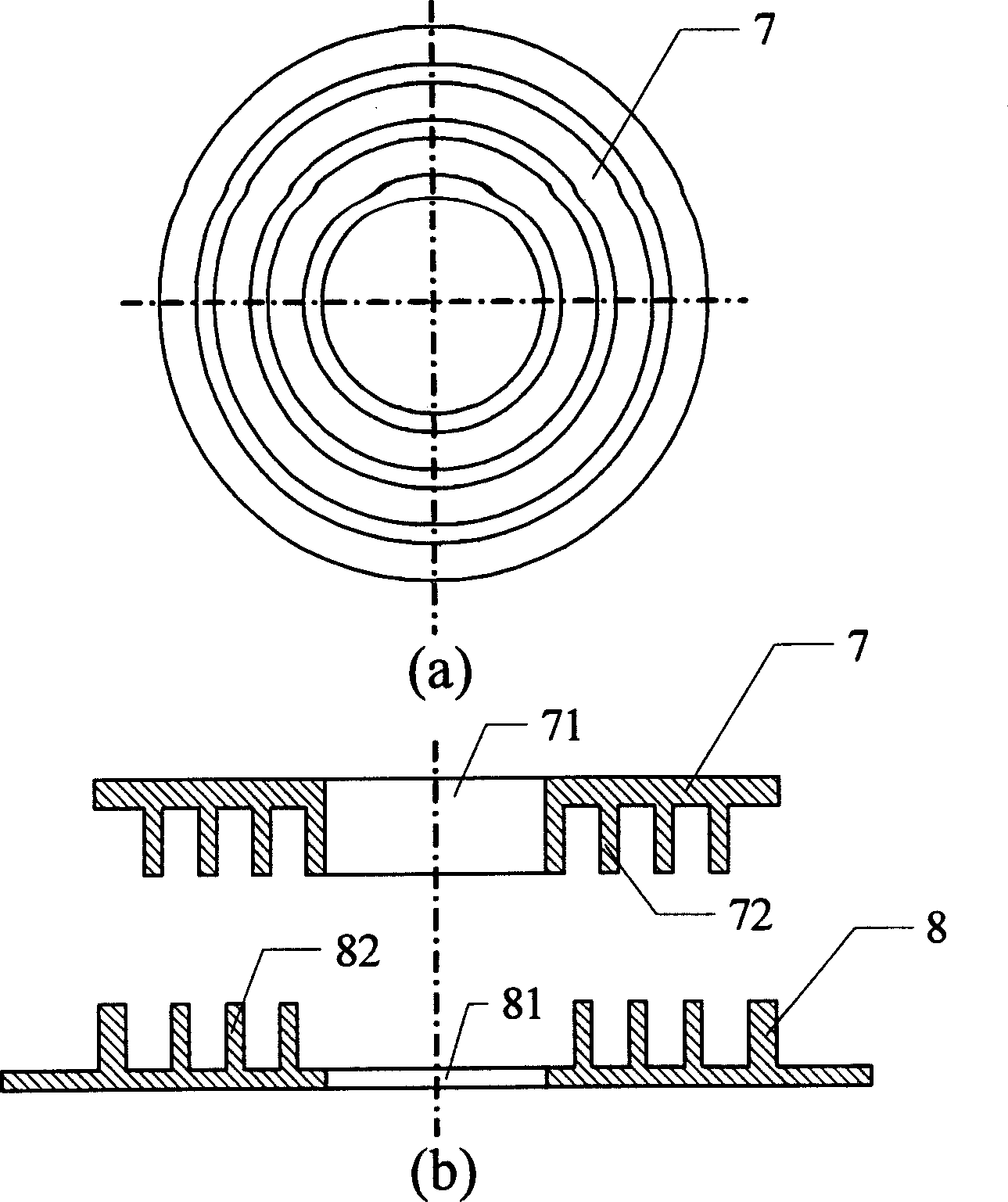 High voltage electrode device for space charge measuring system by electroacoustic pulse method