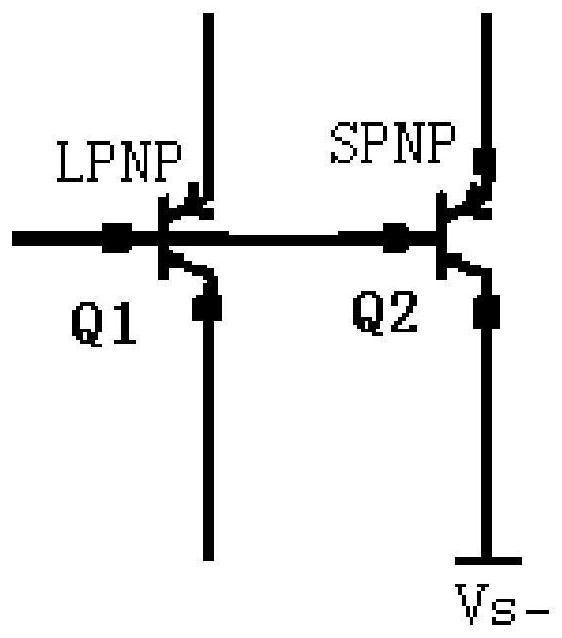 Anti-radiation common-island LPNP and SPNP layout structure