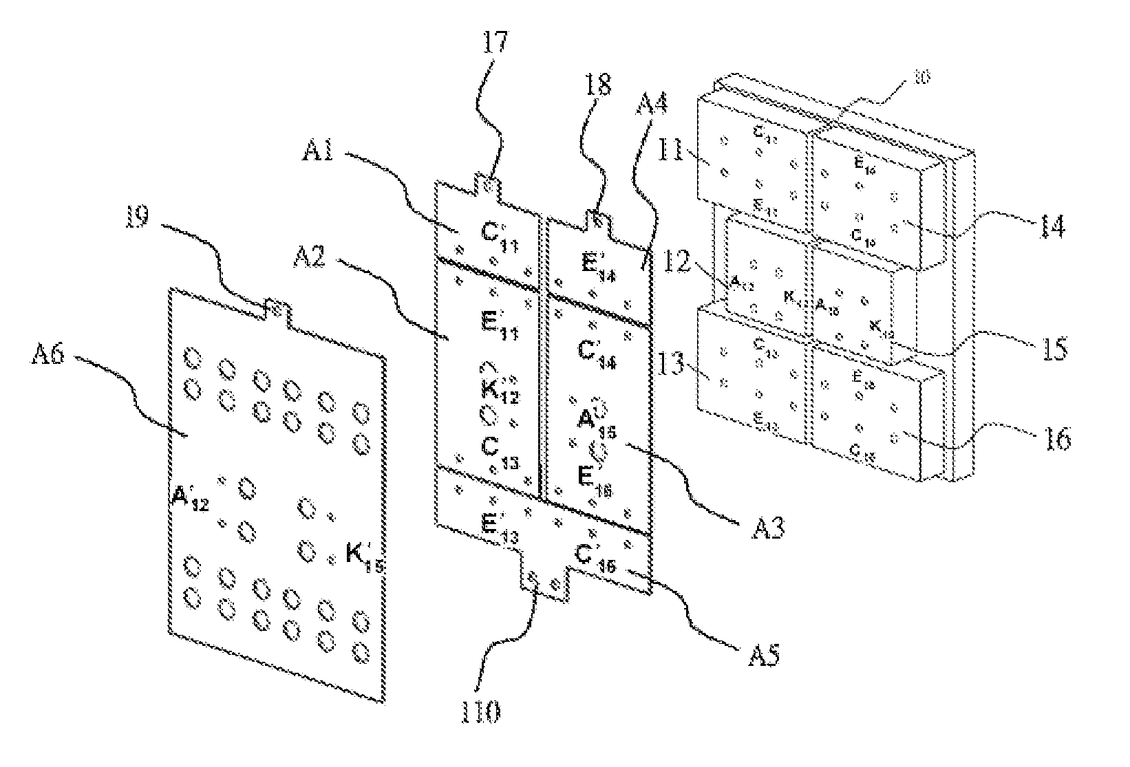 Laminated busbar for power converter and the converter thereof