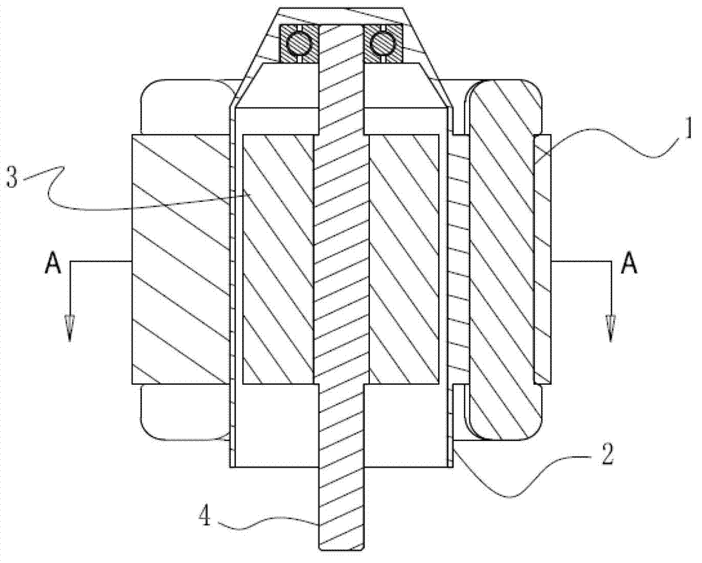 Electric motor used for wet-type operation pump and assembly method