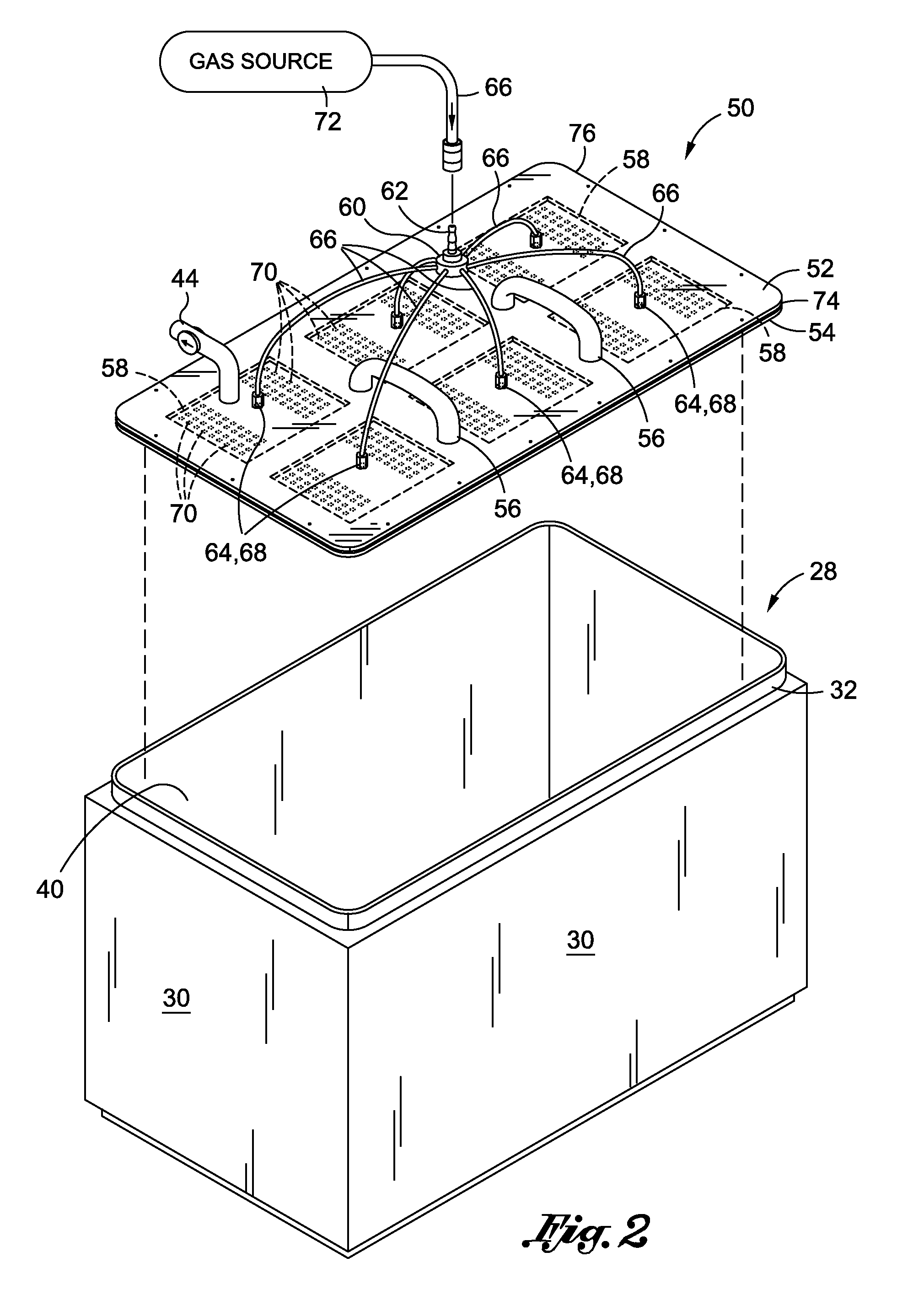 Purge and sealant cap for selective laser sintering build frame