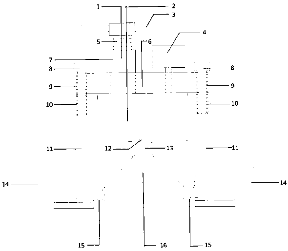 Circular ring tension cutting method detection device for solid concrete compressive strength