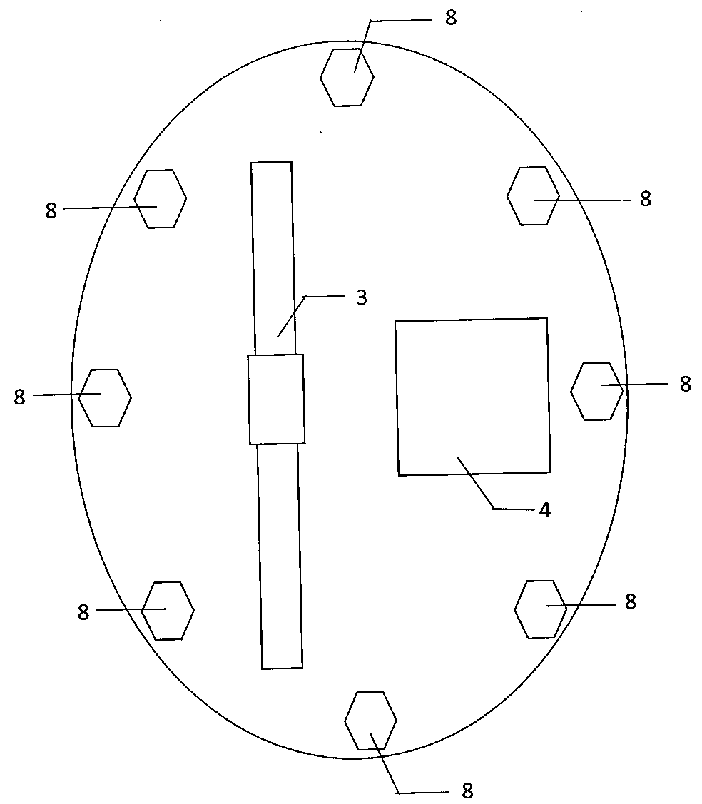 Circular ring tension cutting method detection device for solid concrete compressive strength