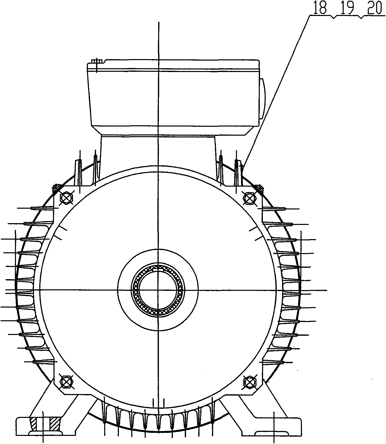 Three-phase asynchronous motor special for injection molding machine