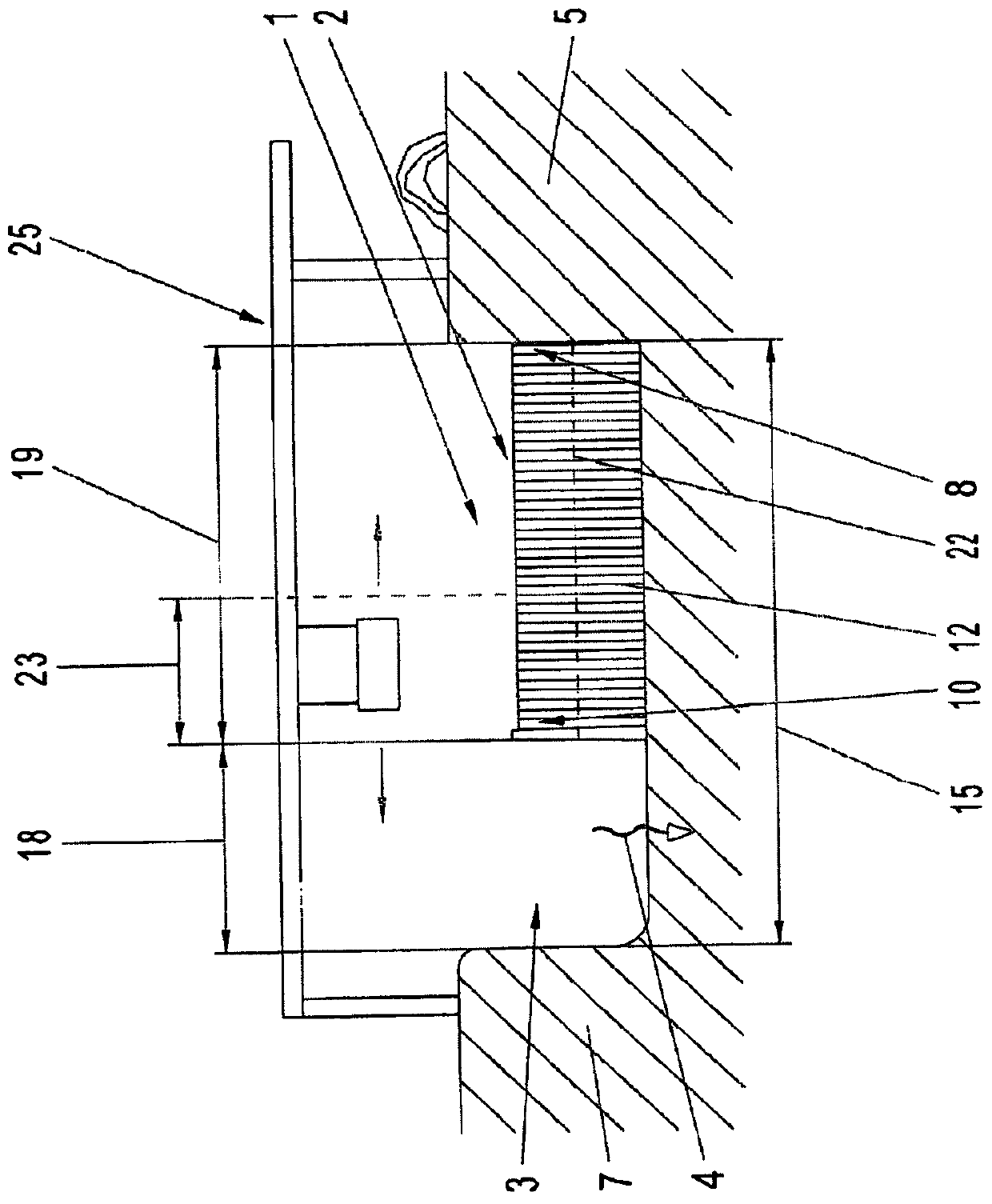 Water cleaning device for flowing body of water