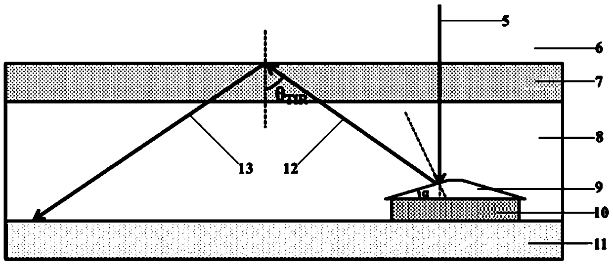 Optical total reflection film used for photovoltaic module