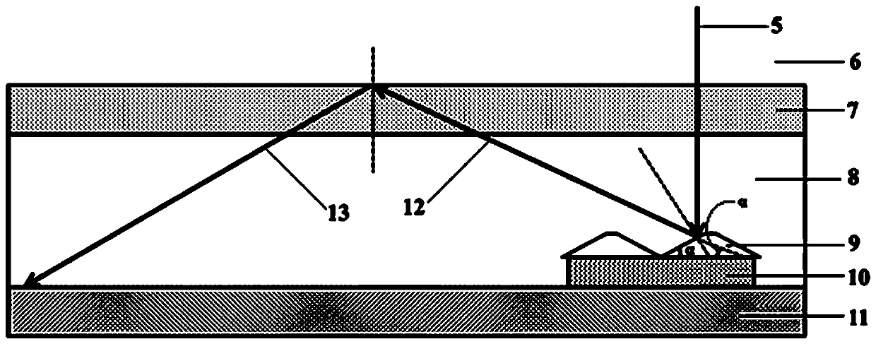 Optical total reflection film used for photovoltaic module