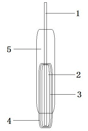 Solid calcium ion electrode based on conductive polyaniline and preparing method thereof