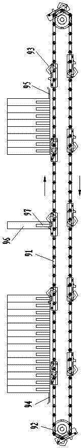 Press-filter unidirectional continuous plate pulling device