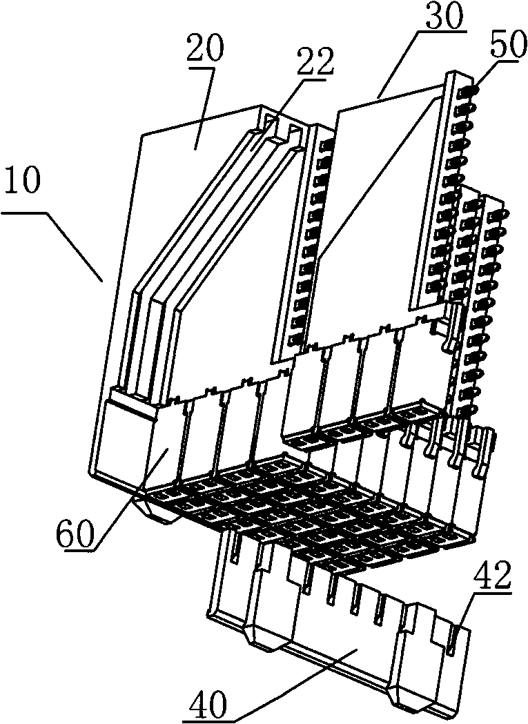 Backing plate connector having circuit board