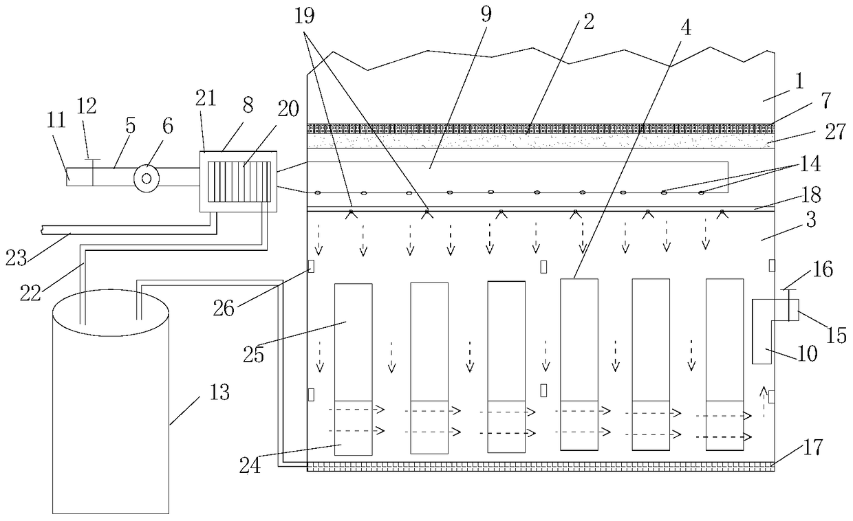 Simulated cave-dwelling orange natural fresh-keeping method and simulated cave-dwelling orange fresh-keeping system