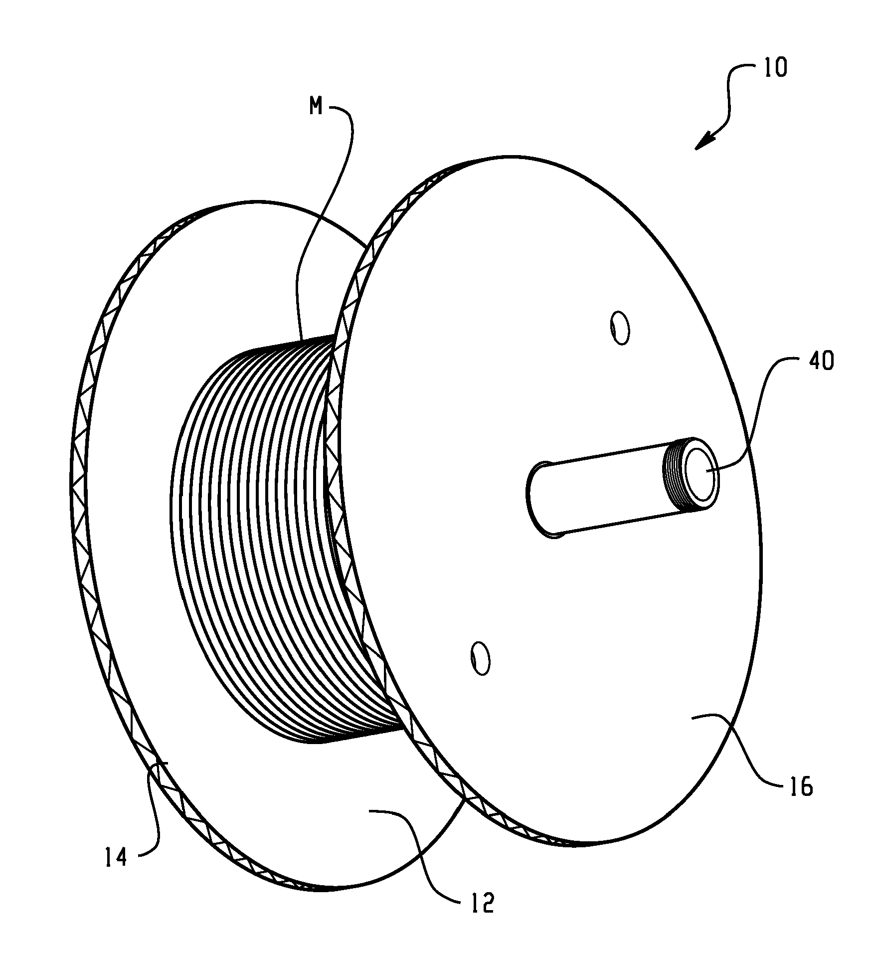 Corrugated paper reel