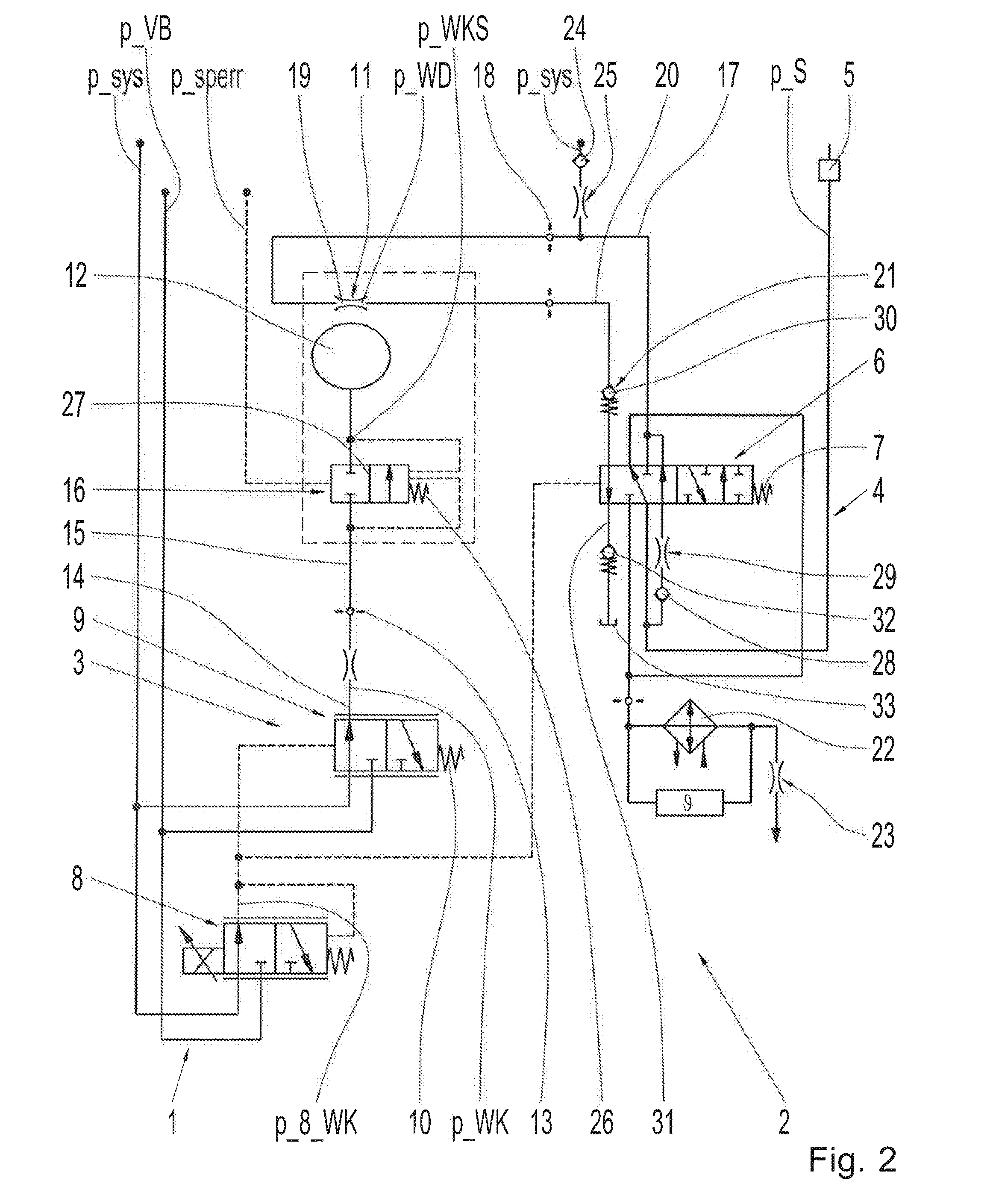 Transmission Device with a Hydraulic System