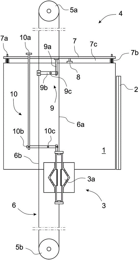 Elevator provided with a safety device arrangement