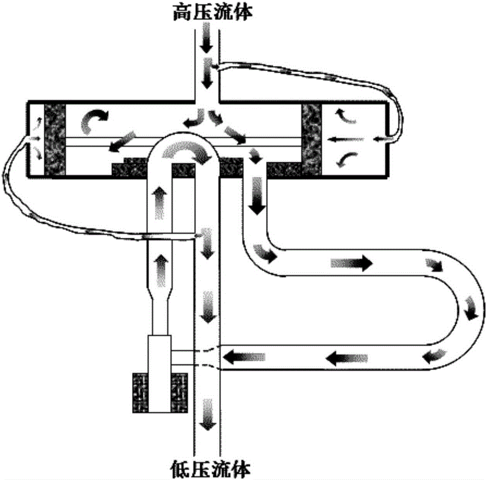 Automatic reversing device suitable for liquid cooling module of air conditioner and air conditioner comprising same