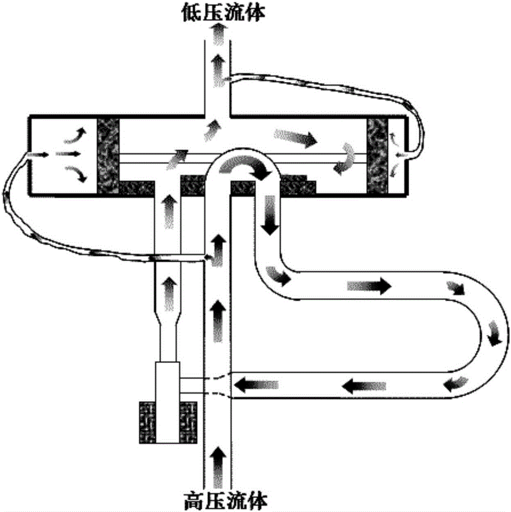 Automatic reversing device suitable for liquid cooling module of air conditioner and air conditioner comprising same