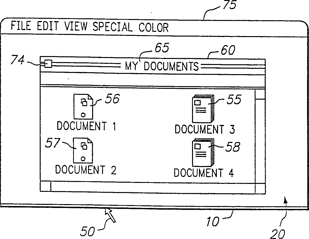 User interface for providing consolidation and access
