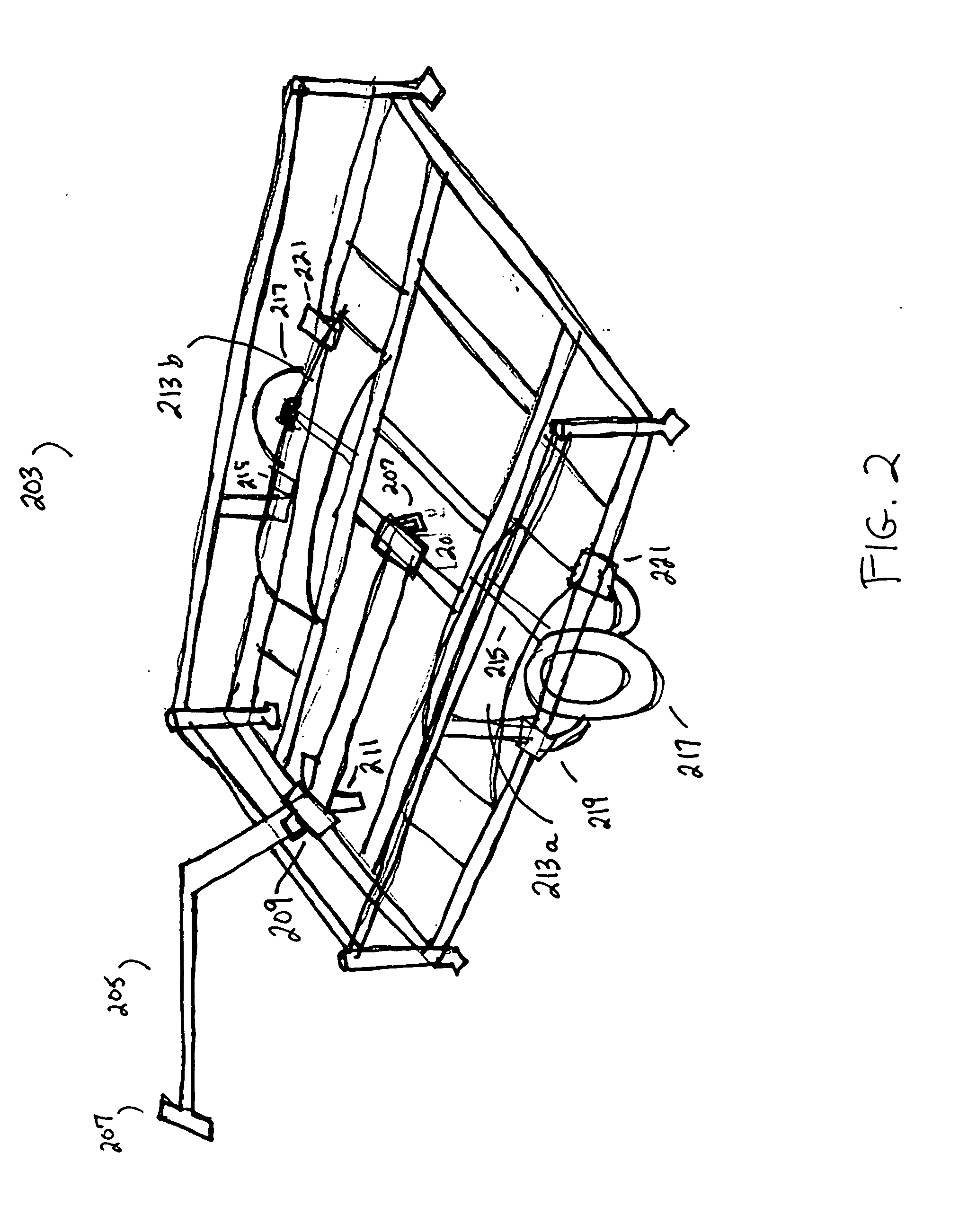 Transporting apparatus and trailer conversion kit and method