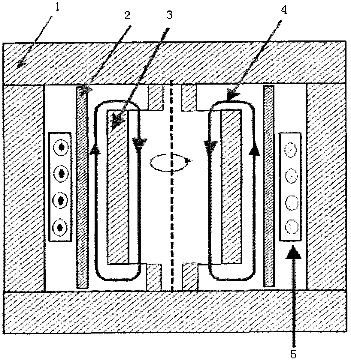 Vertical double excitation controllable electric reactor