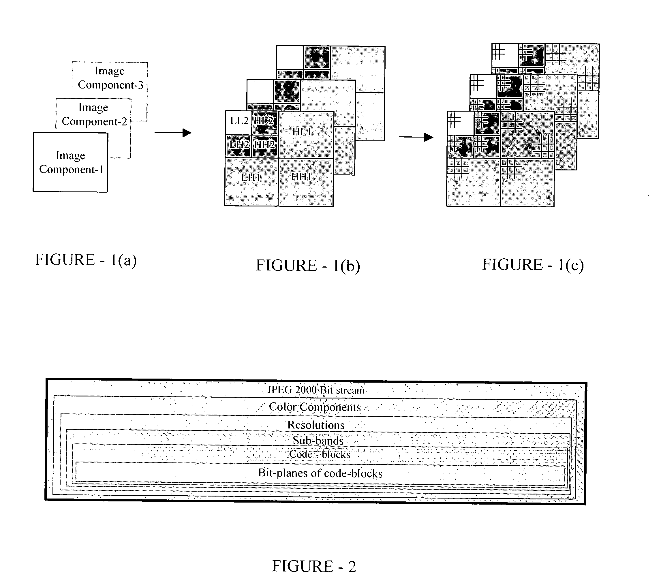 Method and apparatus for error concealment for JPEG 2000 compressed images and data block-based video data