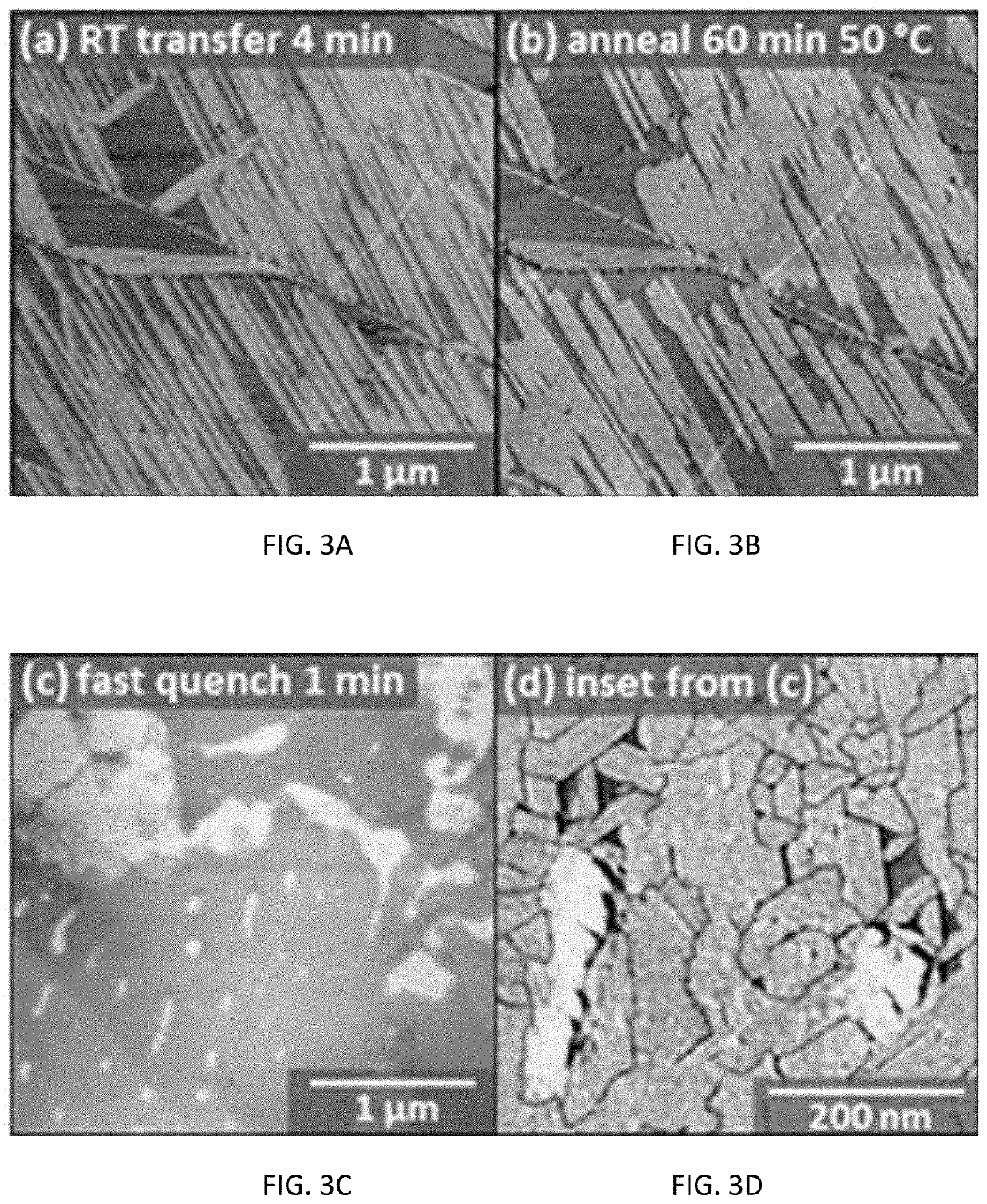 In situ thermal control of langmuir-schaefer transfer