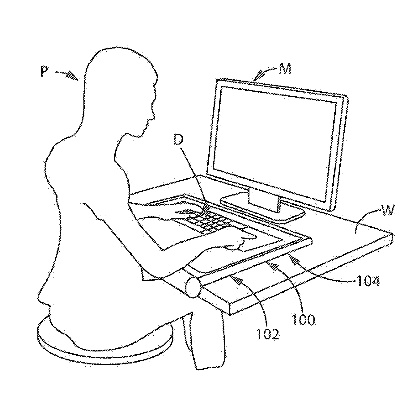Cushioned Forearm Support Arrangement For A Work Area Or User Input Or Interface Device