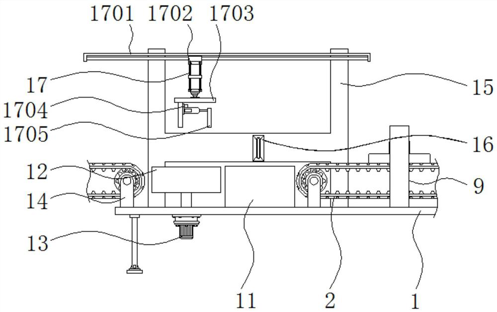 Turn-over and detection integrated device for flange processing