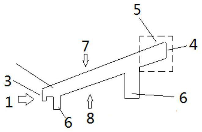 Cooling structure design method of high-pressure turbine guide cooling blade margin plate