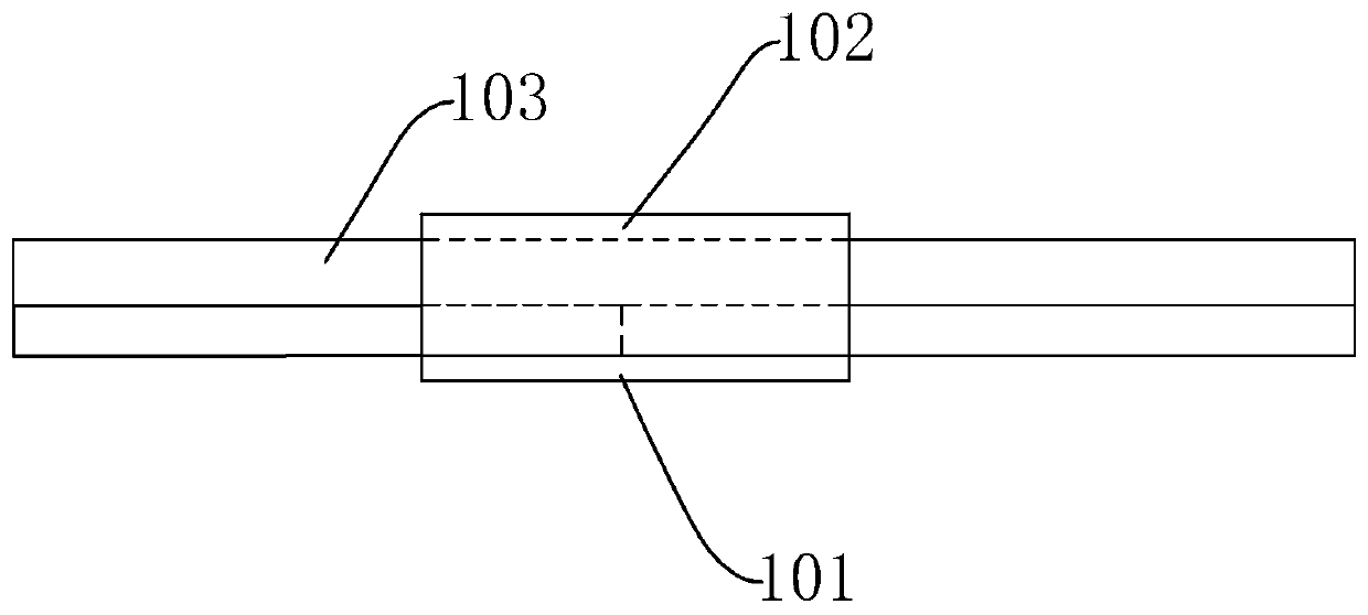 On-line stripping and pasting printing device and printing method thereof