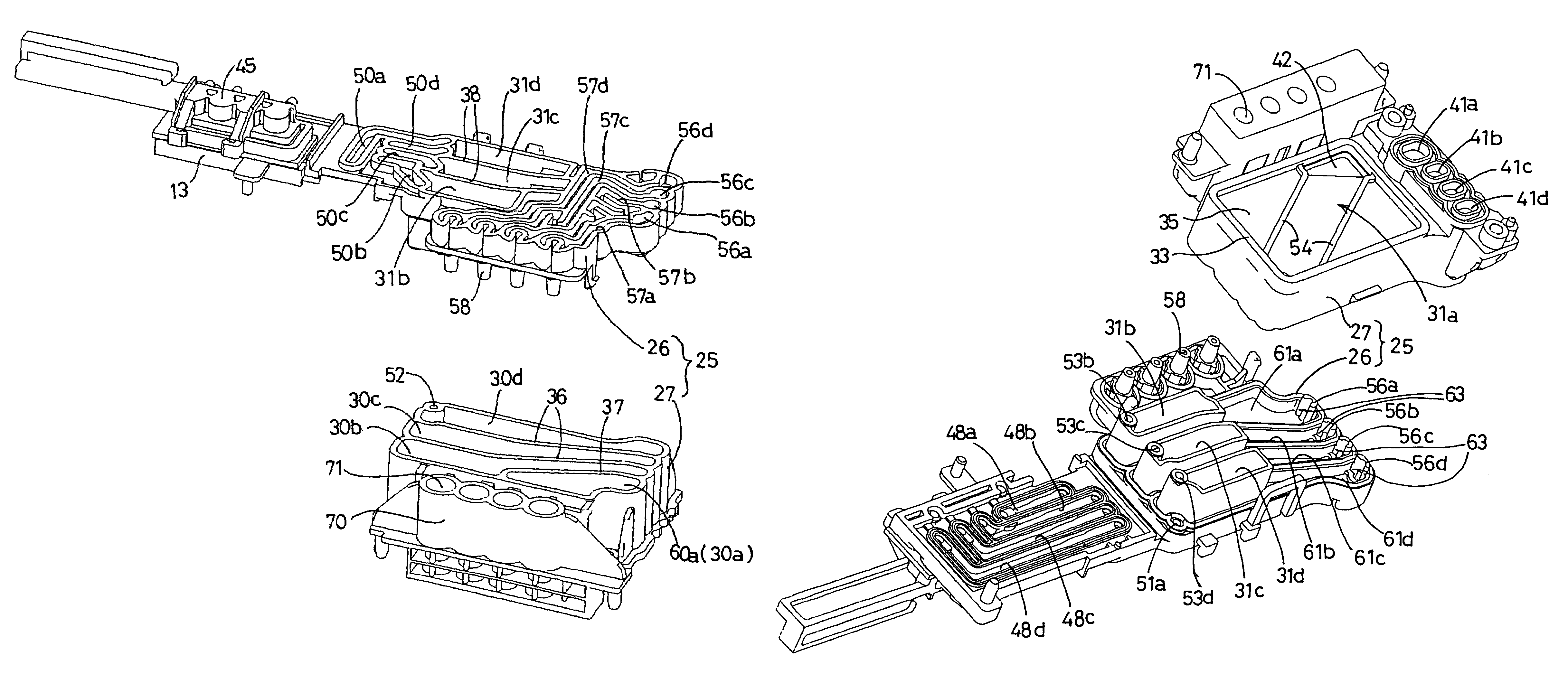 Inkjet printer with delivery chamber