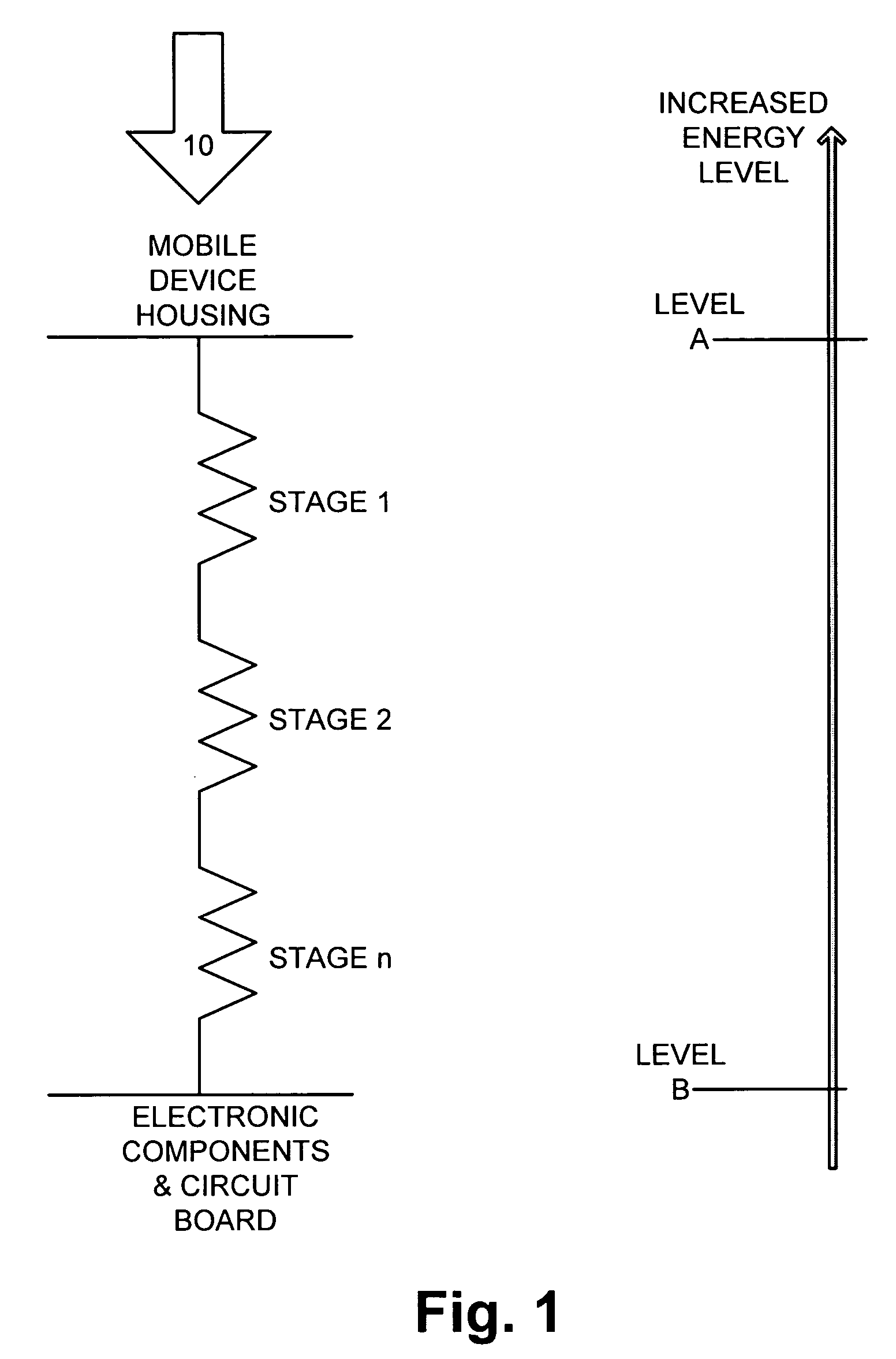 Terminal design with shock isolation assembly