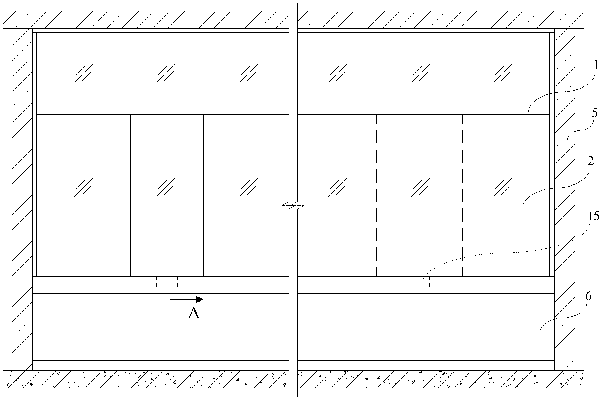 Transparent shield mounting structure and method for reception window