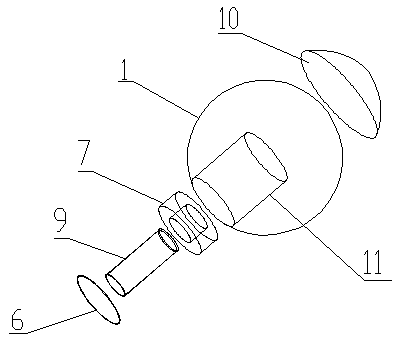 Floating type aquatic shooting floating mine target