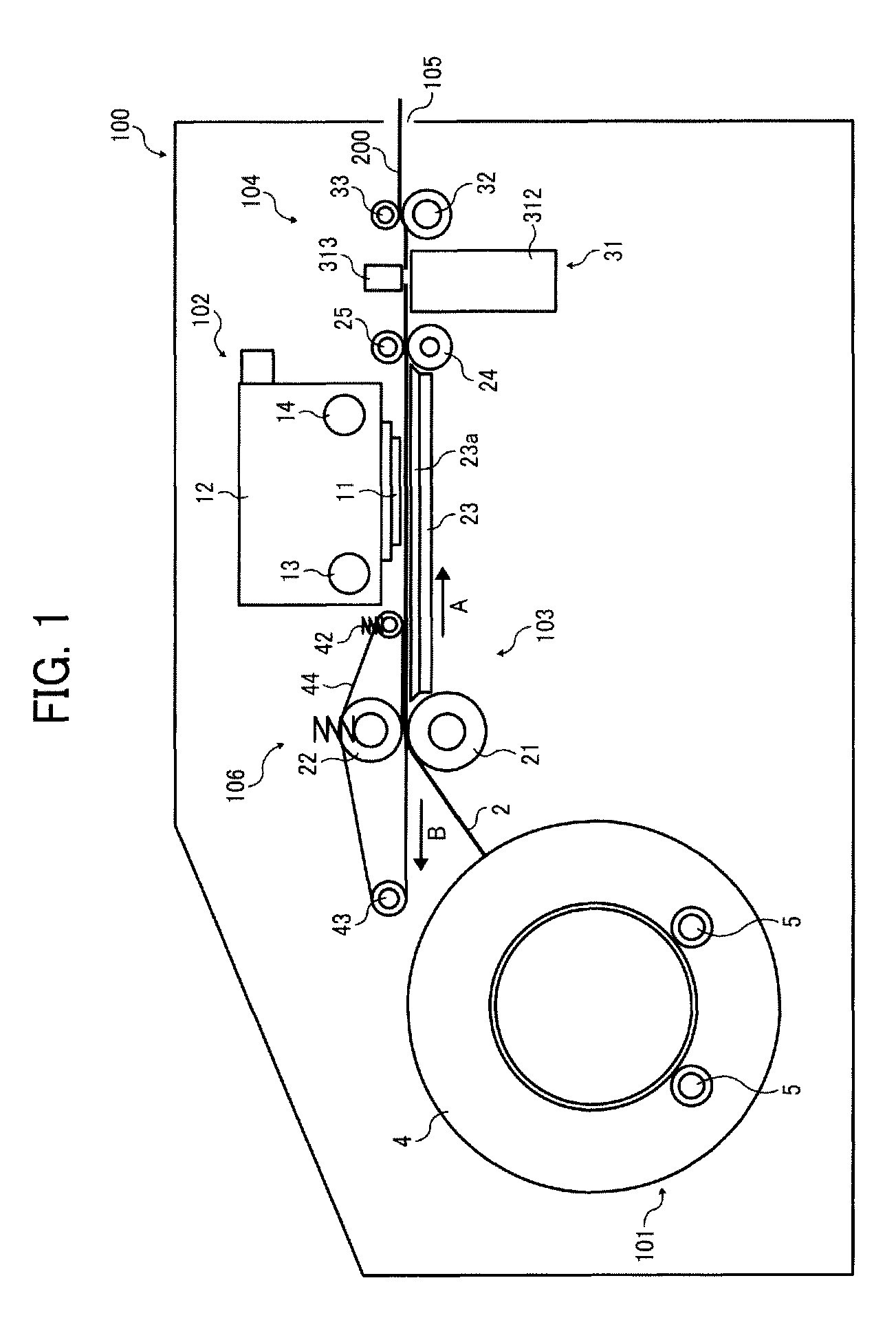 Image forming apparatus forming an image on adhesive face of print medium