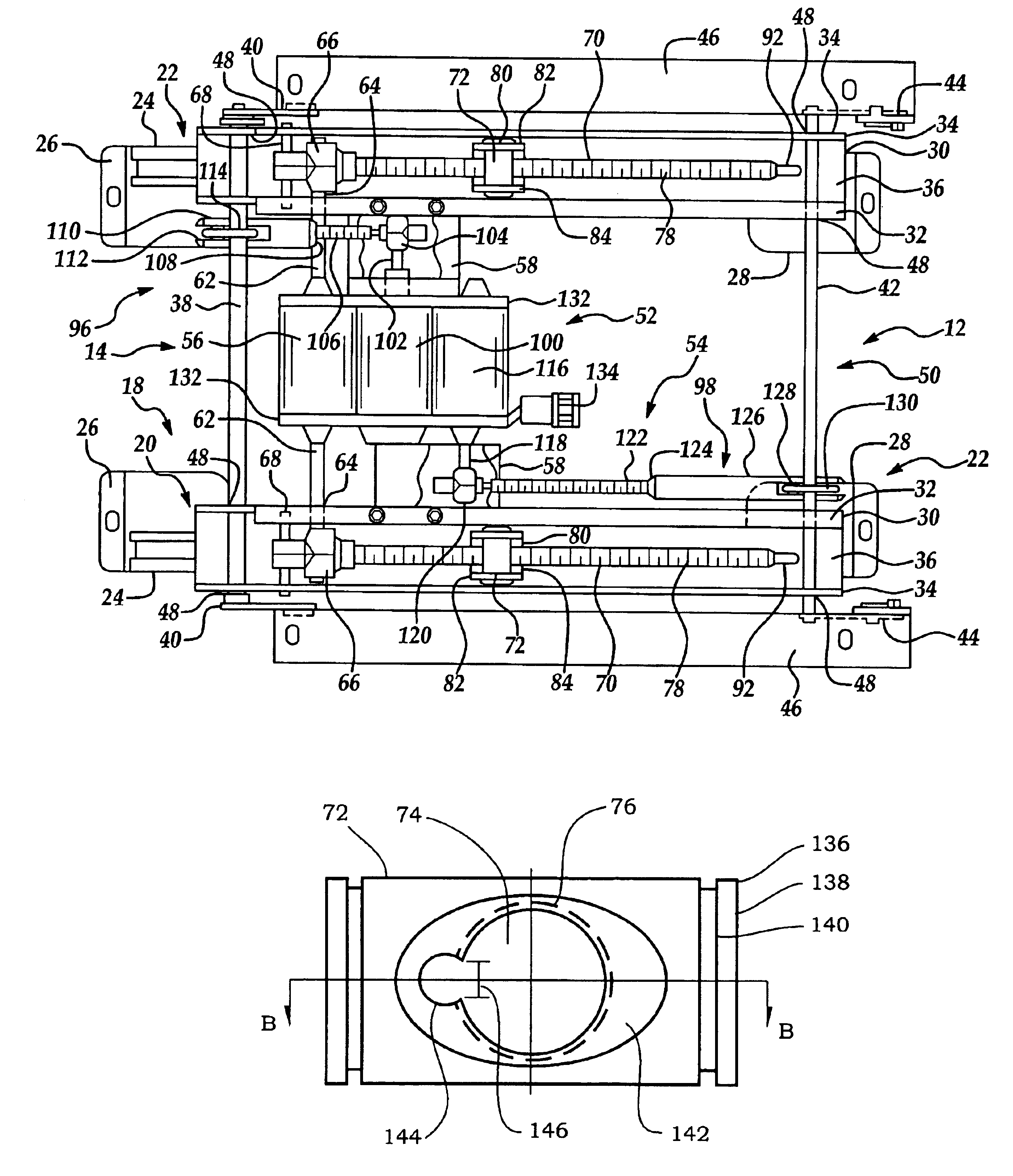 Automotive seat assembly having a self-clearing drive nut