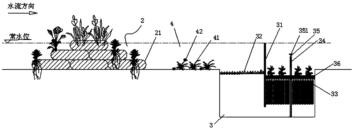 Method for constructing farmland nitrogen-phosphorus ecological intercepting ditch system