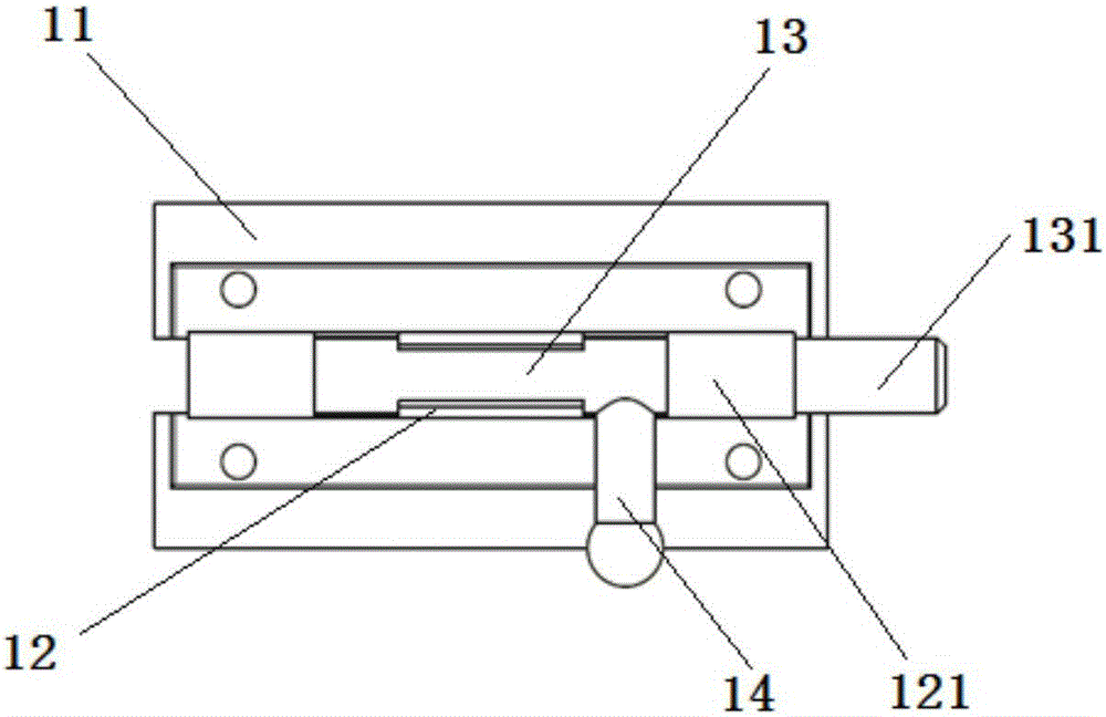 Elastic optical fiber jack type soundproof door bolt