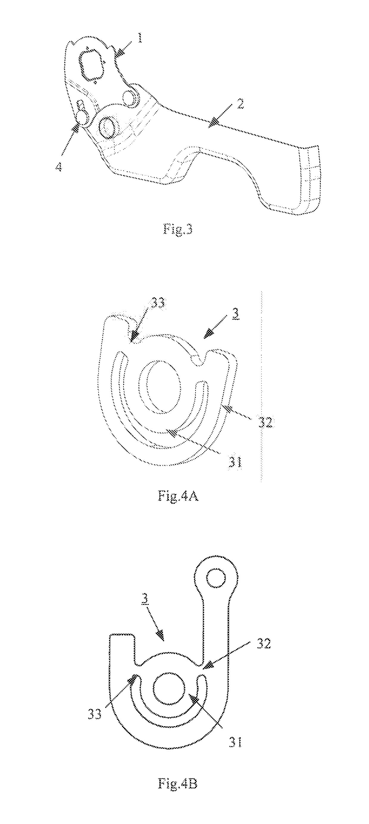 Vehicle seat with energy absorption structure