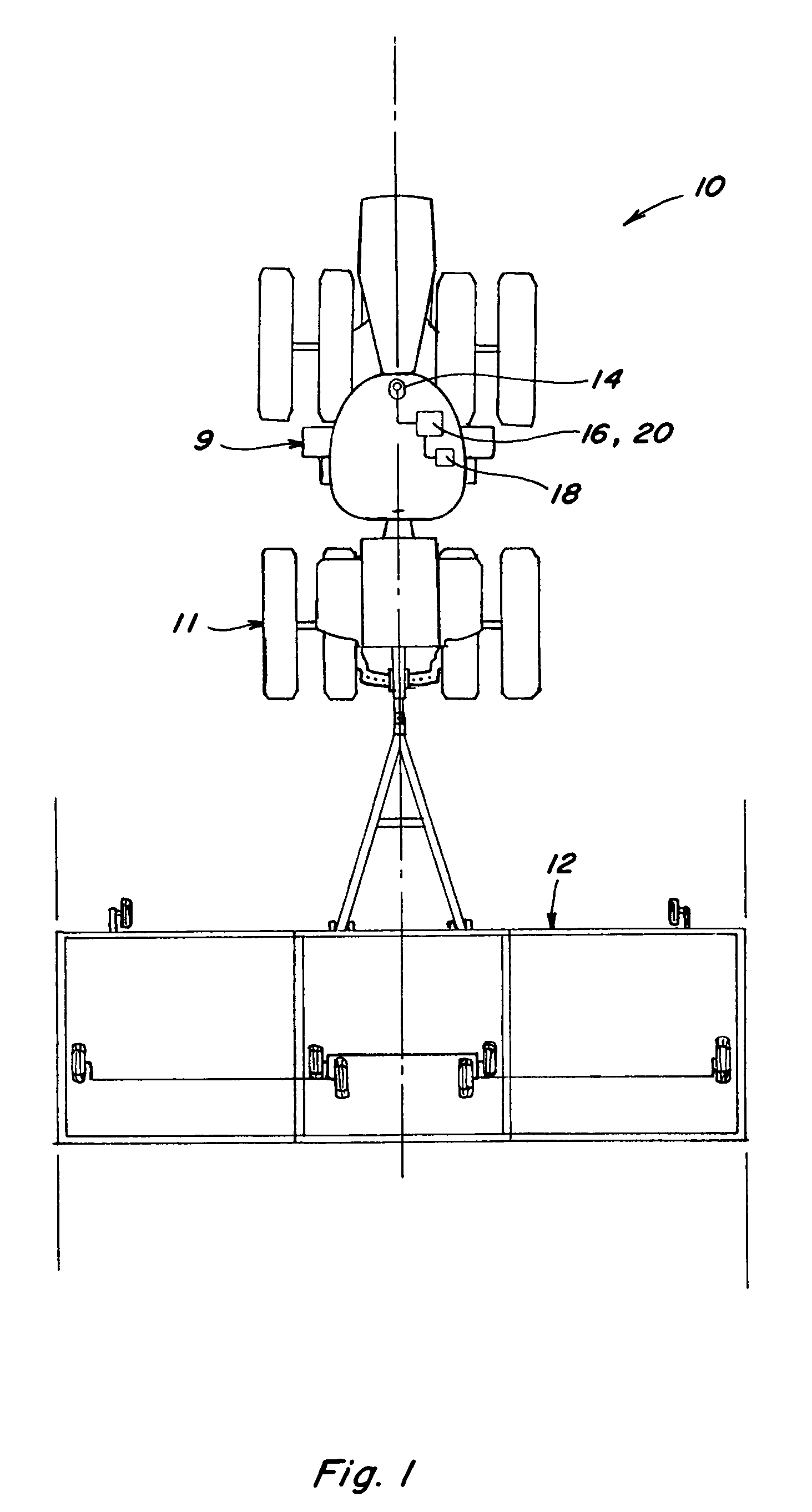 Swath line creation including slope compensation for an automatic guidance system of a work vehicle