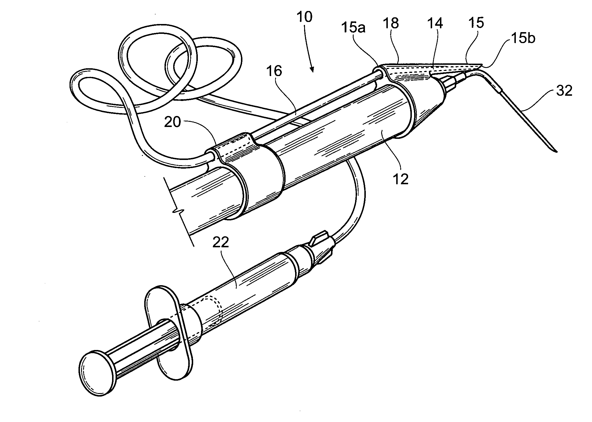 Fluid bypass device for handheld dental devices