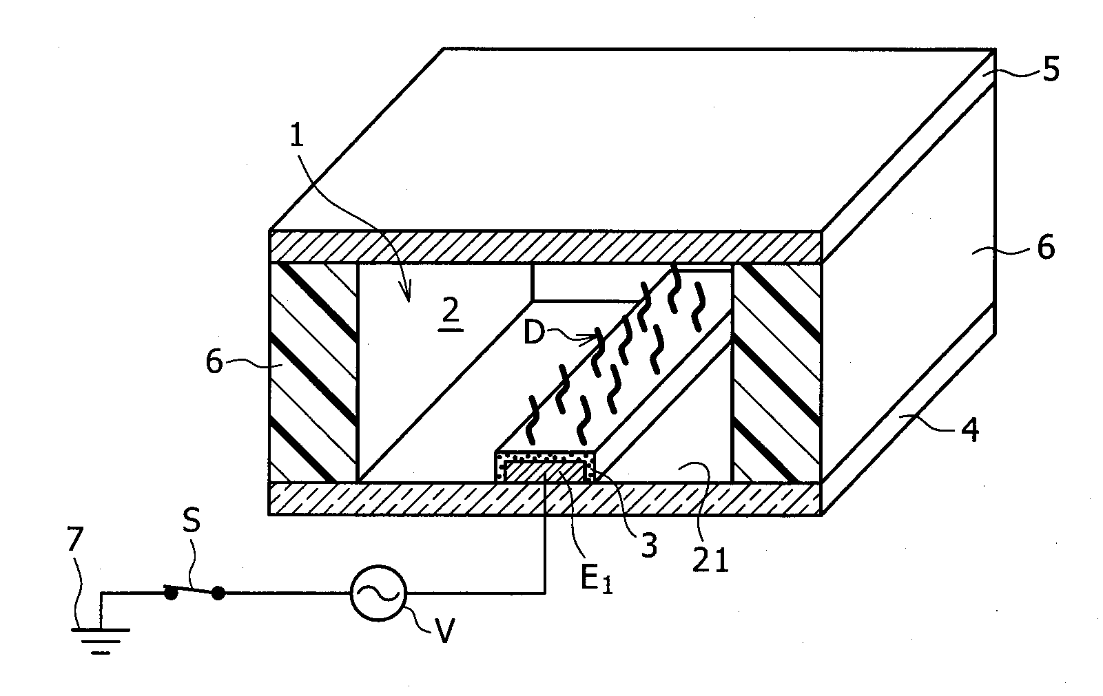 Interaction Detecting Portion with Electrode Having the Same Potential, Sensor Chip Using the Same, and Interaction Detector