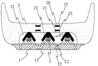 Damping shoe sole