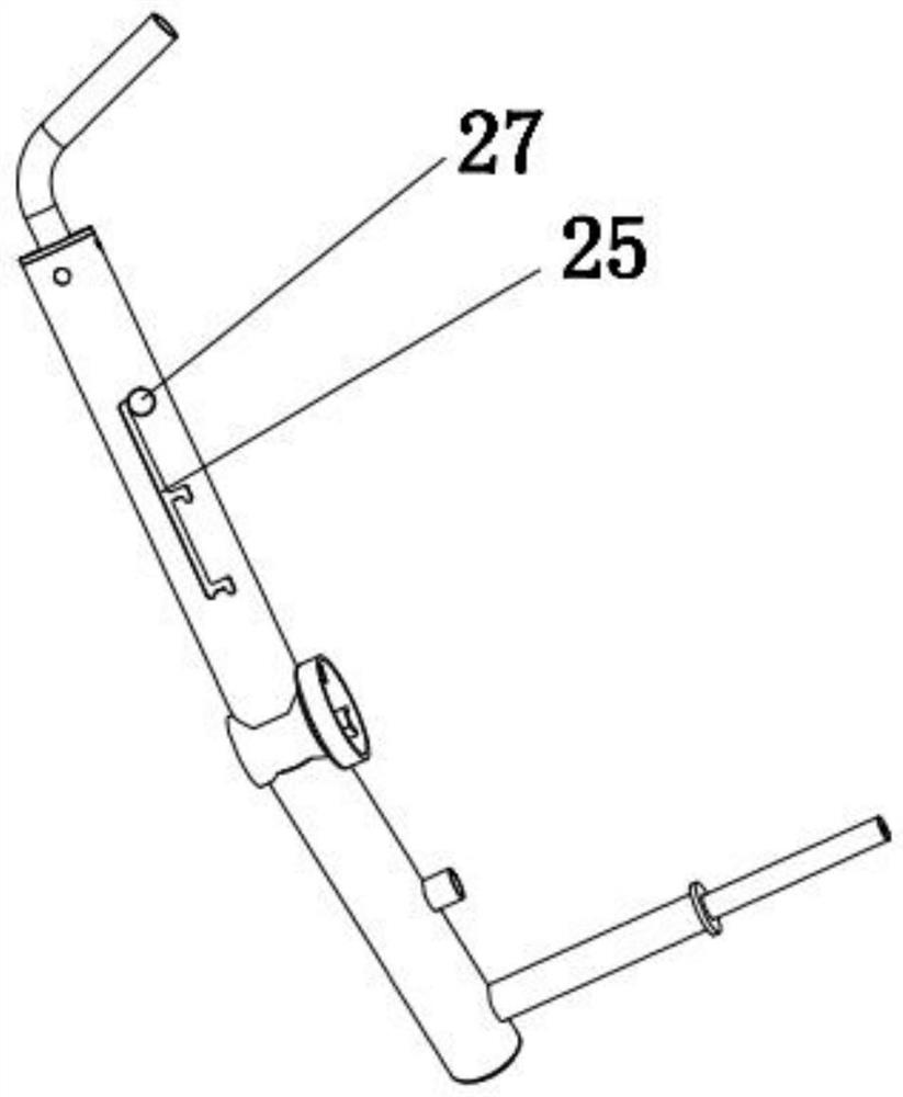 Hook leg massage training machine