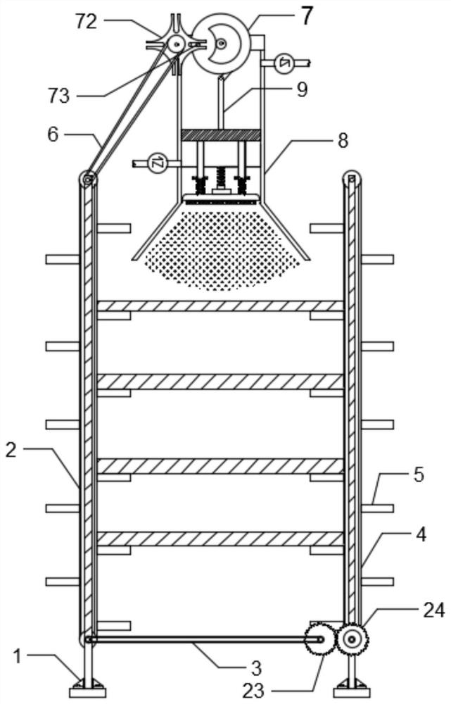 An air gap painting device for furniture