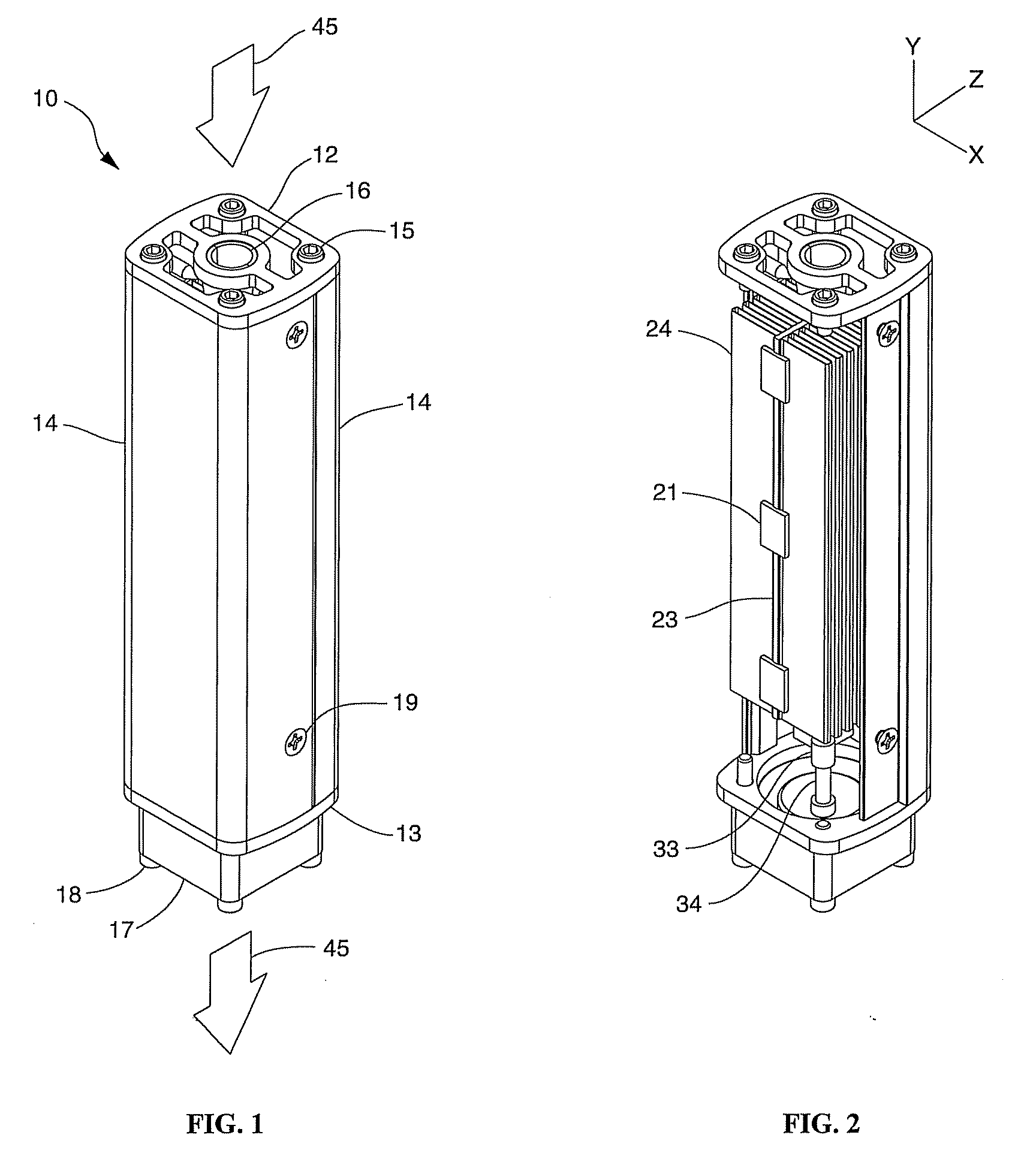 Solid state lighting apparatus utilizing axial thermal dissipation
